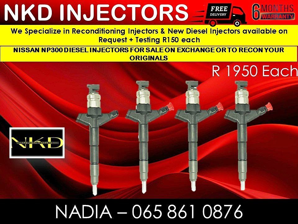 Nissan NP300 diesel injectors for sale or recon with 6 months warranty