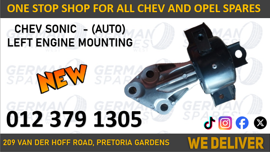 CHEV SONIC NEW LEFT ENGINE MOUNTING FOR SALE - Private Seller CHEV SONIC NEW LEFT ENGINE MOUNTING FOR SALE - Private Seller