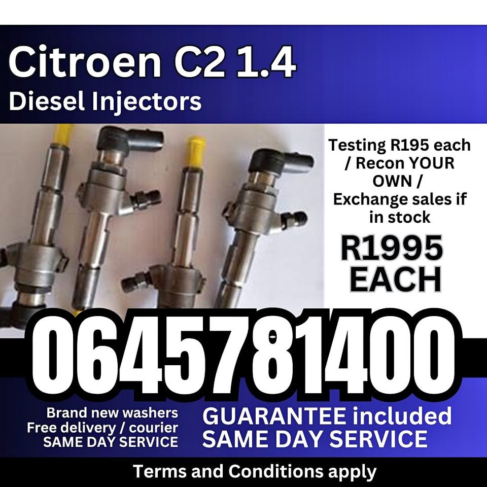 Citroen C2 1.4L diesel injectors for sale - Private Seller Citroen C2 1.4L diesel injectors for sale - Private Seller