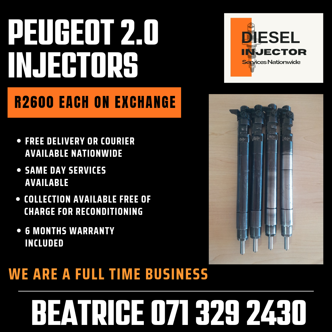 PEUGEOT 2.0 DIESEL INJECTORS FOR SALE WITH WARRANTY - Private Seller PEUGEOT 2.0 DIESEL INJECTORS FOR SALE WITH WARRANTY - Private Seller