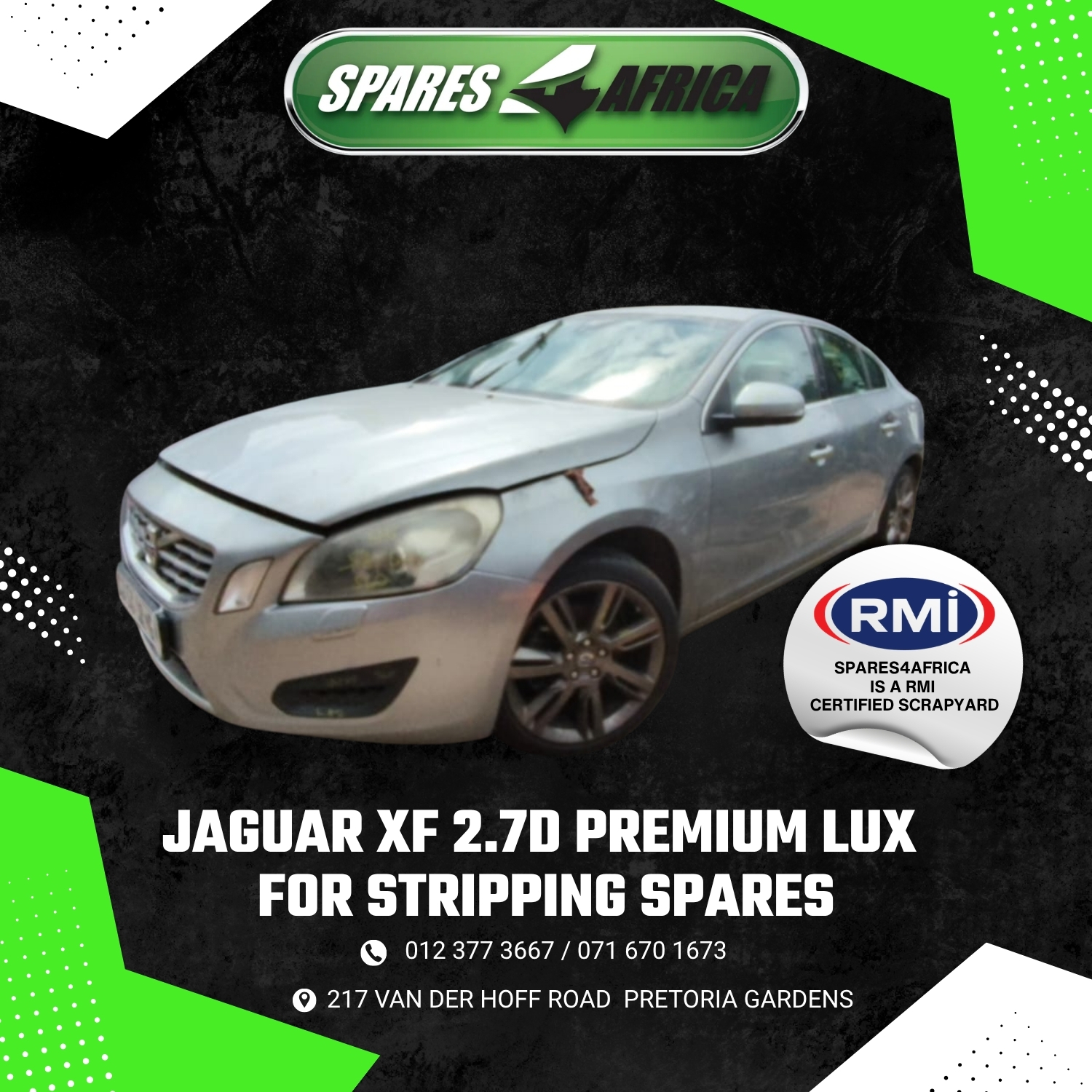 JAGUAR XF 2.7D PREMIUM LUXURY – FOR STRIPPING - Private Seller JAGUAR XF 2.7D PREMIUM LUXURY – FOR STRIPPING - Private Seller