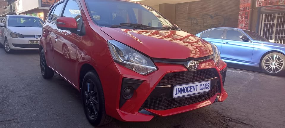 USED 2022 TOYOTA AYGA 1.0, MANUAL, RED COLOUR,