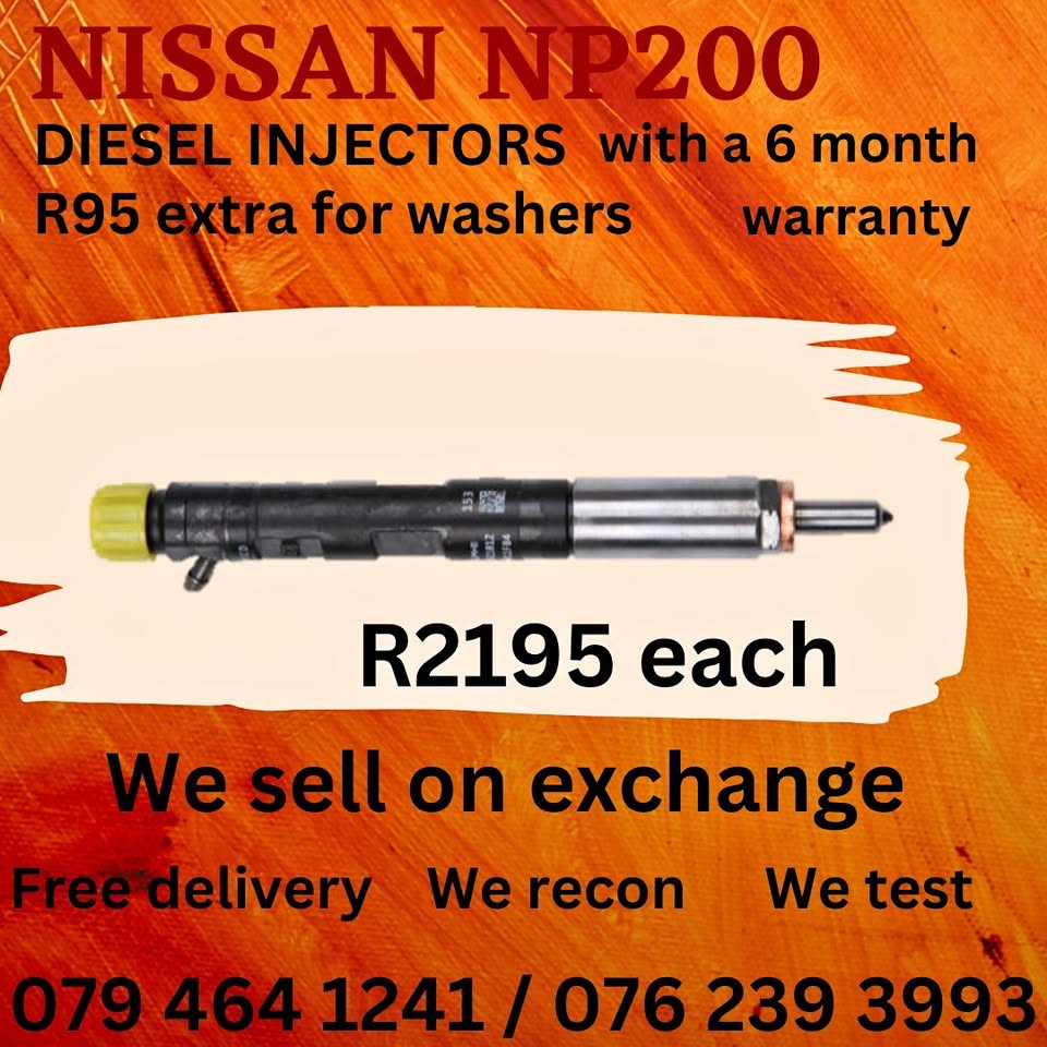 NISSAN NP200 DIESEL INJECTORS - Private Seller NISSAN NP200 DIESEL INJECTORS - Private Seller