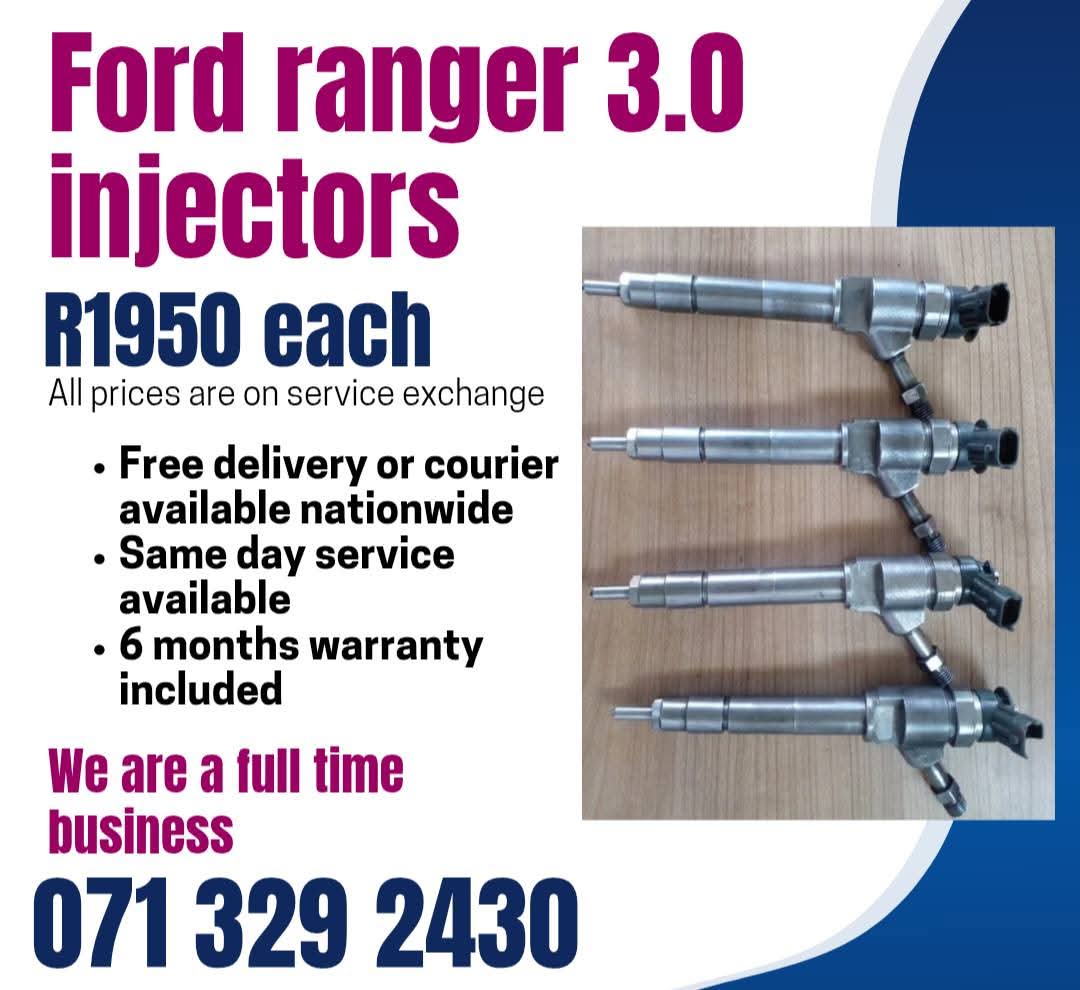 FORD RANGER 3.0 INJECTORS FOR SALE WITH WARRANTY INCLUDED - Private Seller FORD RANGER 3.0 INJECTORS FOR SALE WITH WARRANTY INCLUDED - Private Seller