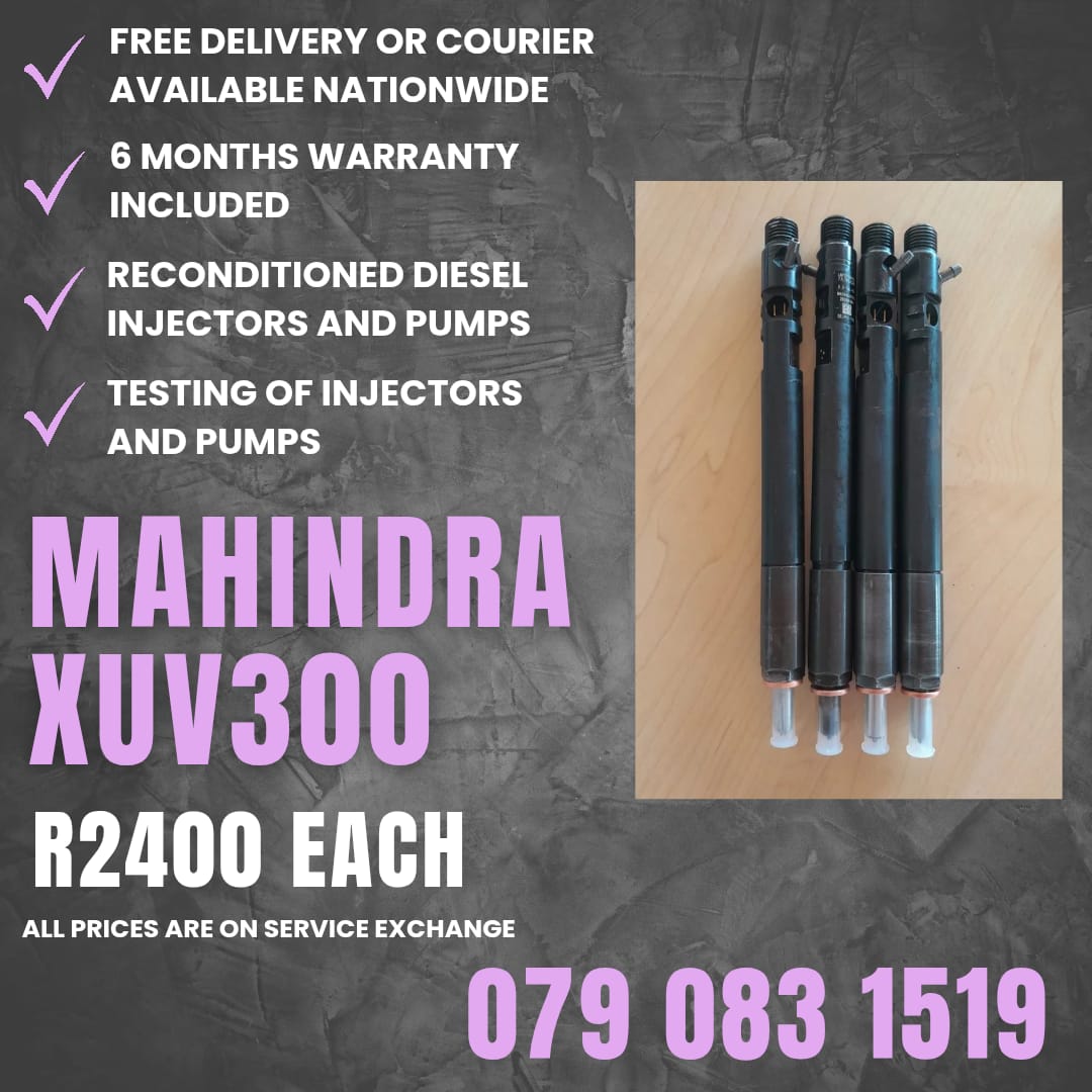 MAHINDRA XUV300 INJECTORS FOR SALE WITH WARRANTY - Private Seller MAHINDRA XUV300 INJECTORS FOR SALE WITH WARRANTY - Private Seller