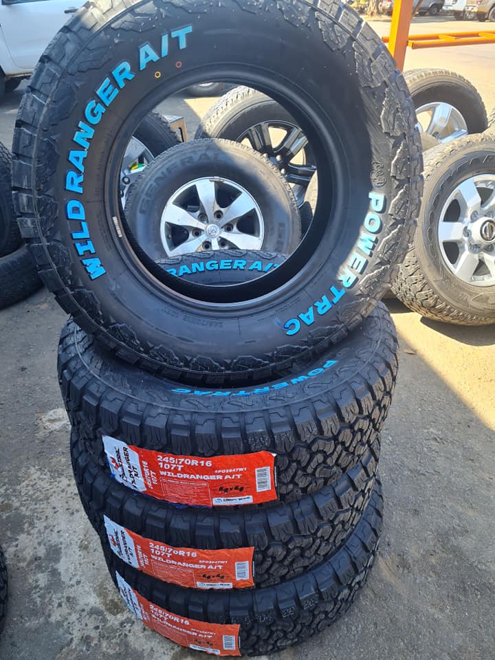 4x245/70/16 powertrac Brand new tyres white wall