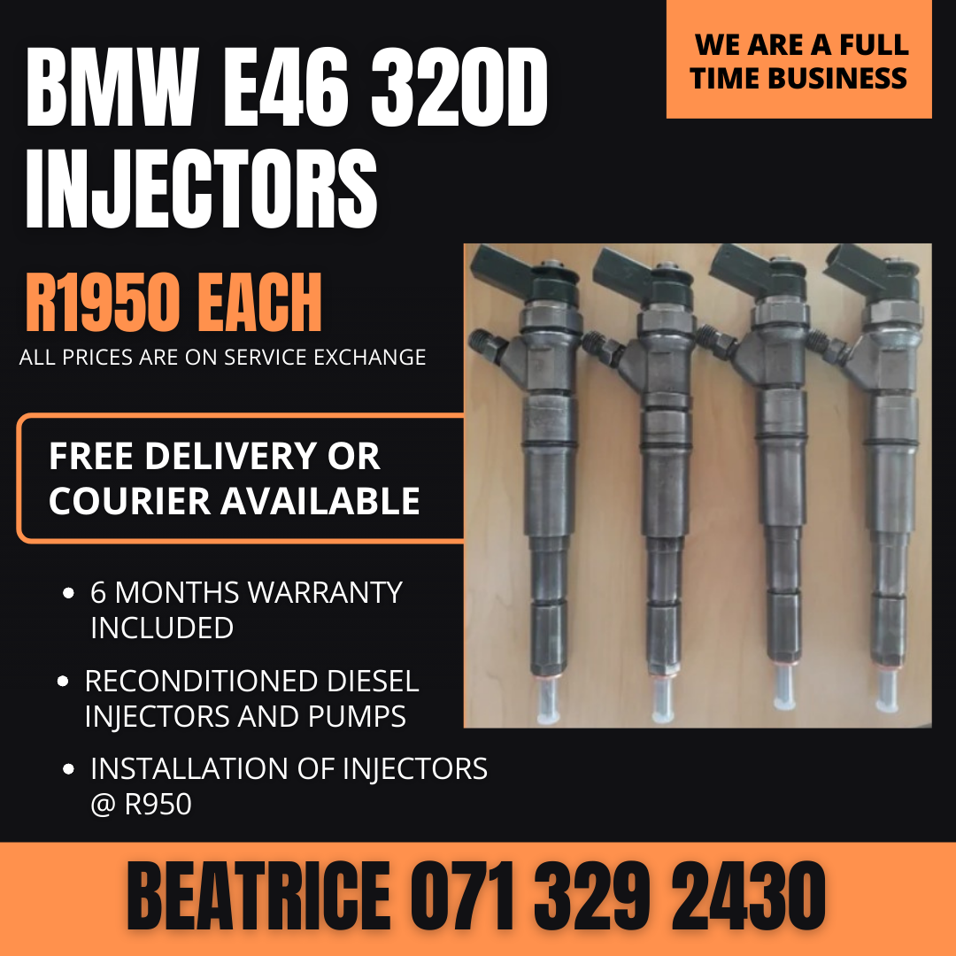 BMW E46 320D INJECTORS FOR SALE WITH WARRANTY - Private Seller BMW E46 320D INJECTORS FOR SALE WITH WARRANTY - Private Seller