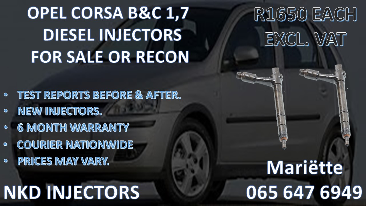 Nationwide Courier Services OPEL CORSA 1.7 Diesel Injectors - Private Seller Nationwide Courier Services OPEL CORSA 1.7 Diesel Injectors - Private Seller