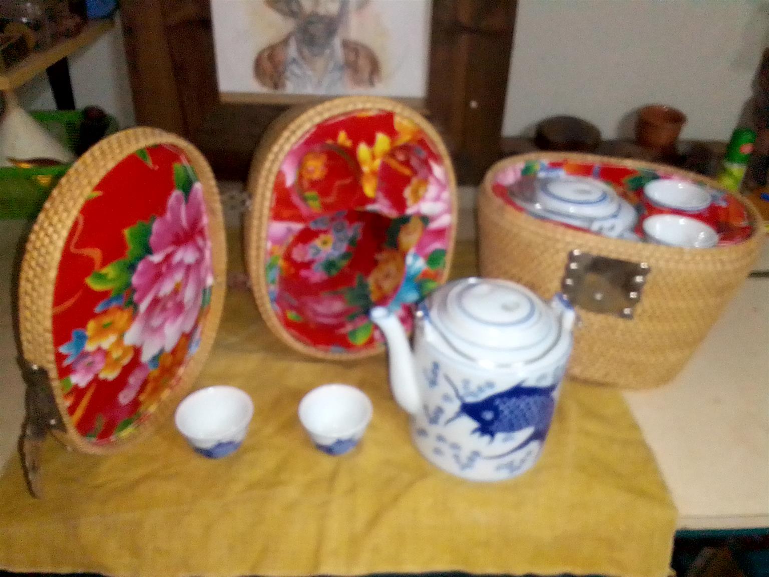 Chinese picnic tea set 5 piece brand new