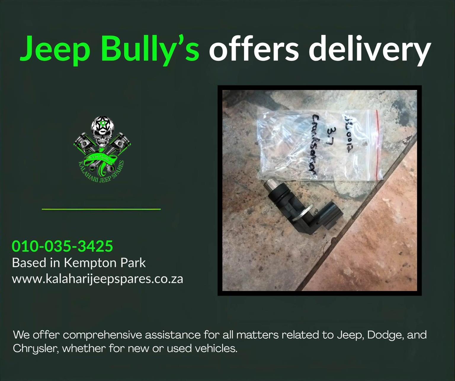 3.7 New Jeep Compass Crank Sensors Up For Grabs - Private Seller 3.7 New Jeep Compass Crank Sensors Up For Grabs - Private Seller