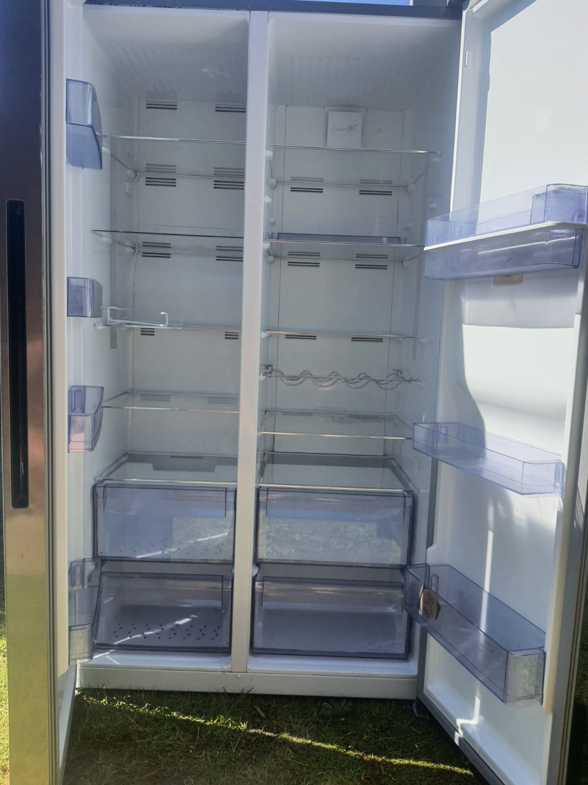 defy 614 l side by side fridge