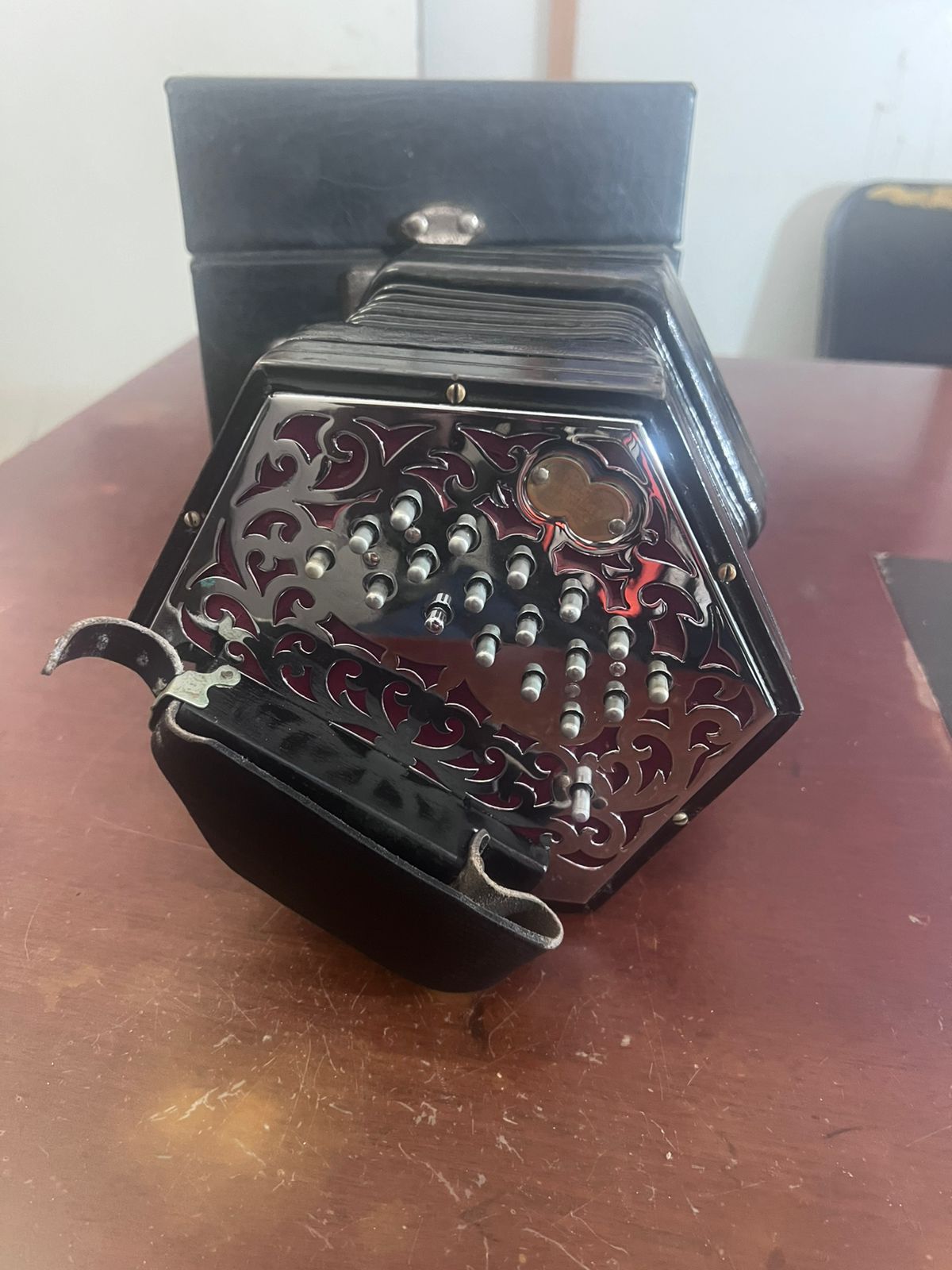 Wheatstone 41 Button Concertina With Original Case