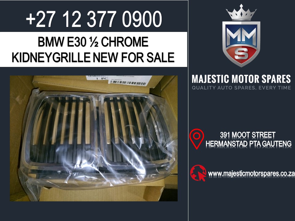 Bmw E30 ½ chrome kidney grille for sale new Bmw E30 ½ chrome kidney grille for sale new
