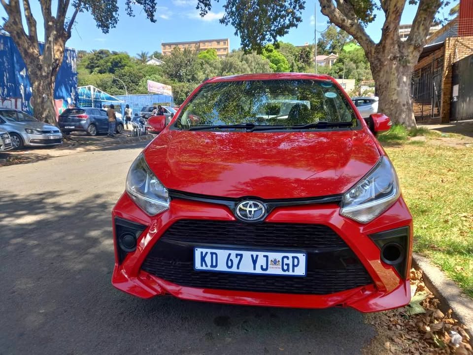 2021 TOYOTA AGYA 1.0 PETROL, AUTOMATIC TRANSMISSION, RED COLOR
