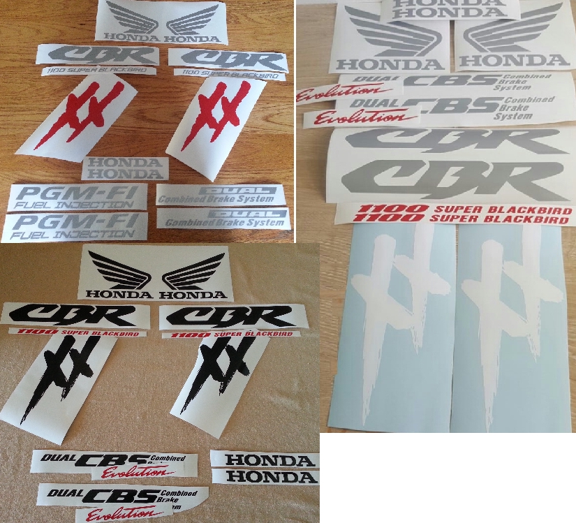 CBR 1100XX Super blackbird decals stickers graphics kits