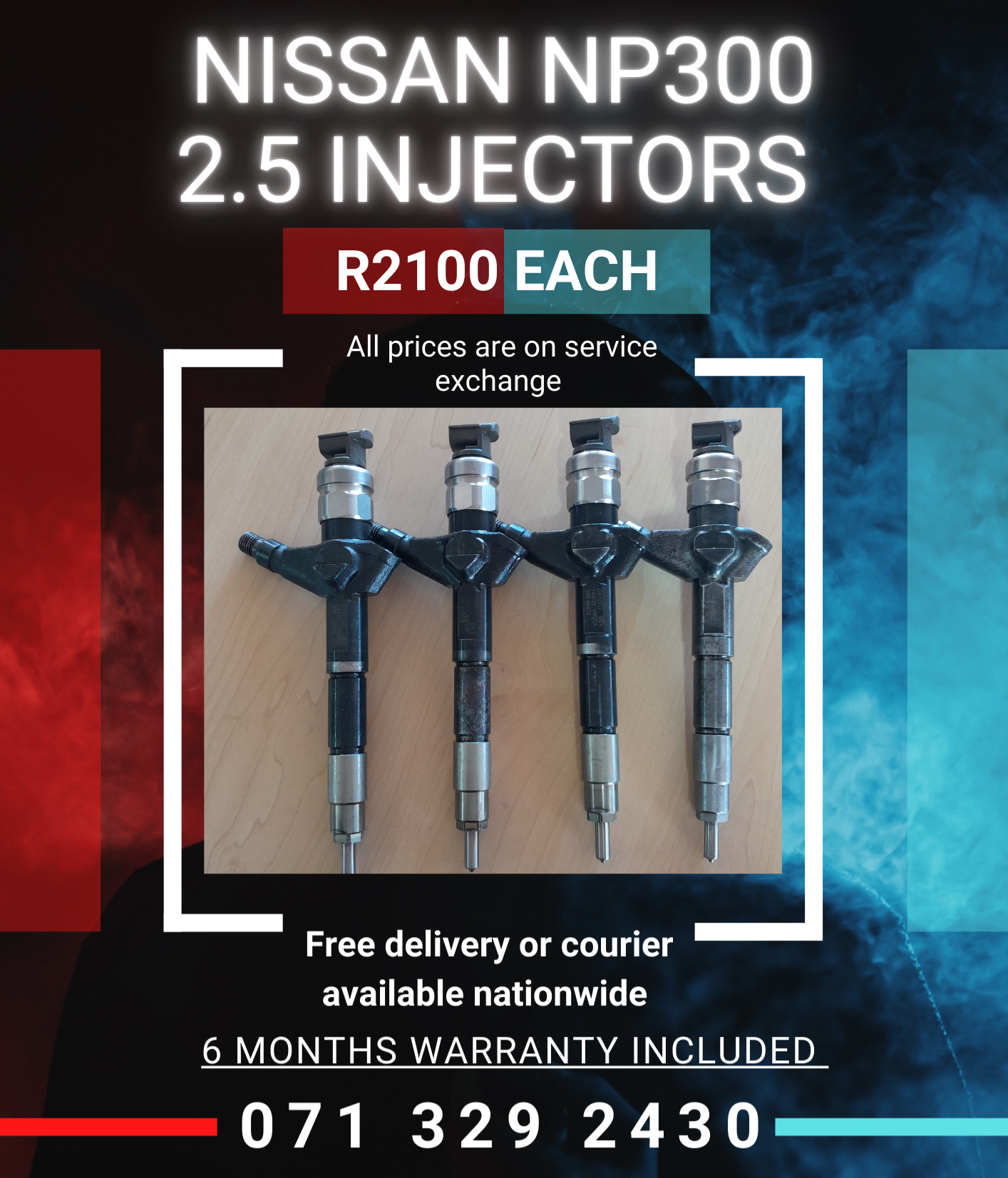 NISSAN NP300 2.5 INJECTORS FOR SALE WITH WARRANTY - Private Seller NISSAN NP300 2.5 INJECTORS FOR SALE WITH WARRANTY - Private Seller
