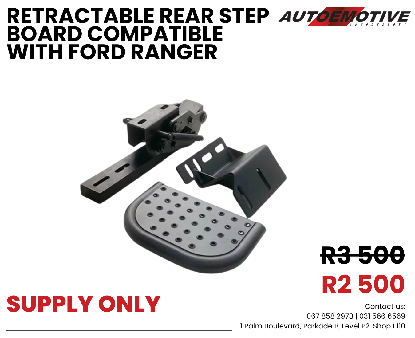 Replacement Rear Step compatible with Ford Ranger - Private Seller Replacement Rear Step compatible with Ford Ranger - Private Seller