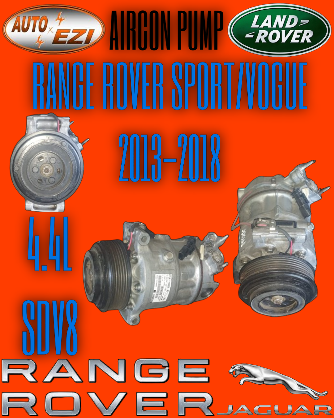 RANGE ROVER SPORT/ RANGER ROVER VOGUE 2013-2018 4.4L SDV8 AIRCON PUMP - Private Seller RANGE ROVER SPORT/ RANGER ROVER VOGUE 2013-2018 4.4L SDV8 AIRCON PUMP - Private Seller