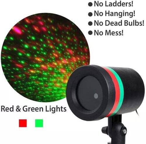 Laser Stage Disco Party Holographic Light Projector, Landscape Garden Outdoor