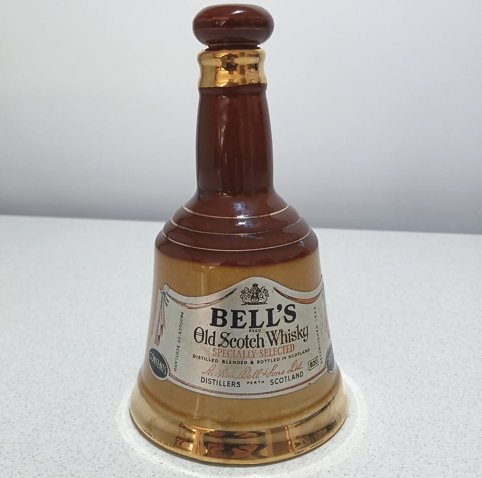 Bells Old Scotch Whisky ceramic decanter by Wade ceramics.
