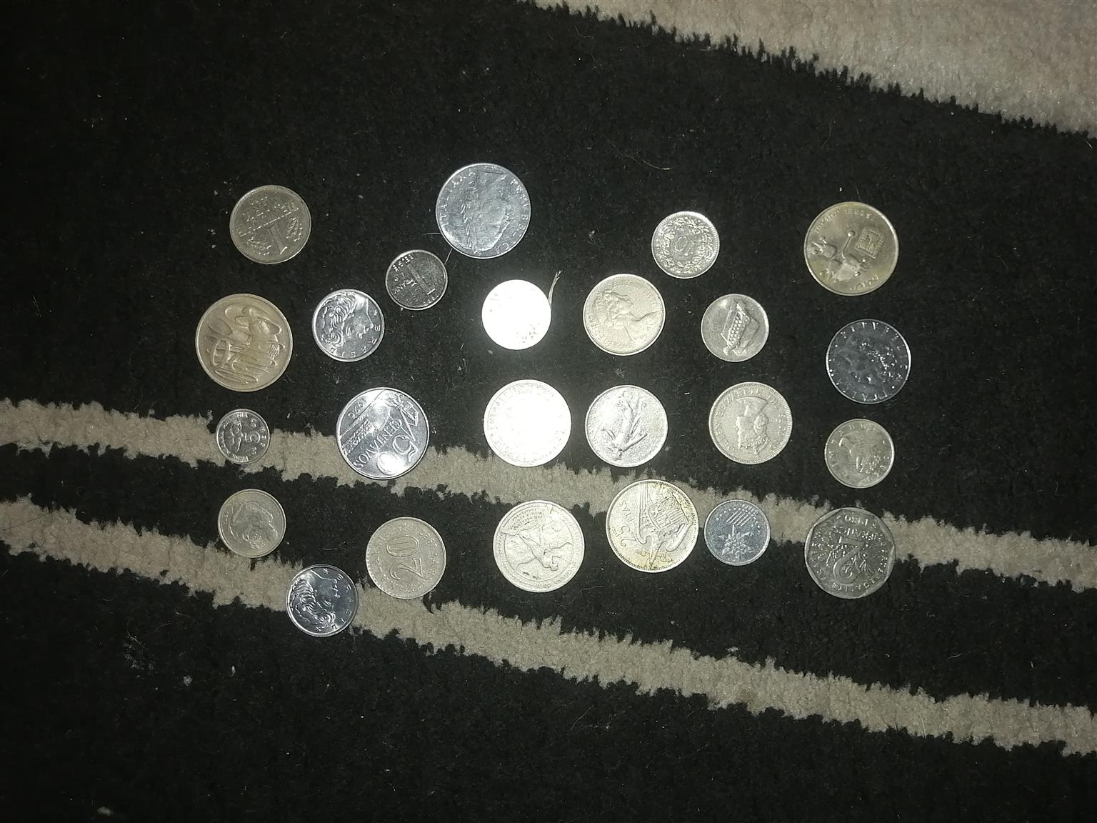 Lots of old coins of all over the world for sale