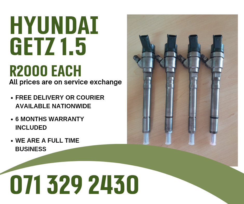 HYUNDAI GETZ 1.5 INJECTORS FOR SALE WITH WARRANTY - Private Seller HYUNDAI GETZ 1.5 INJECTORS FOR SALE WITH WARRANTY - Private Seller
