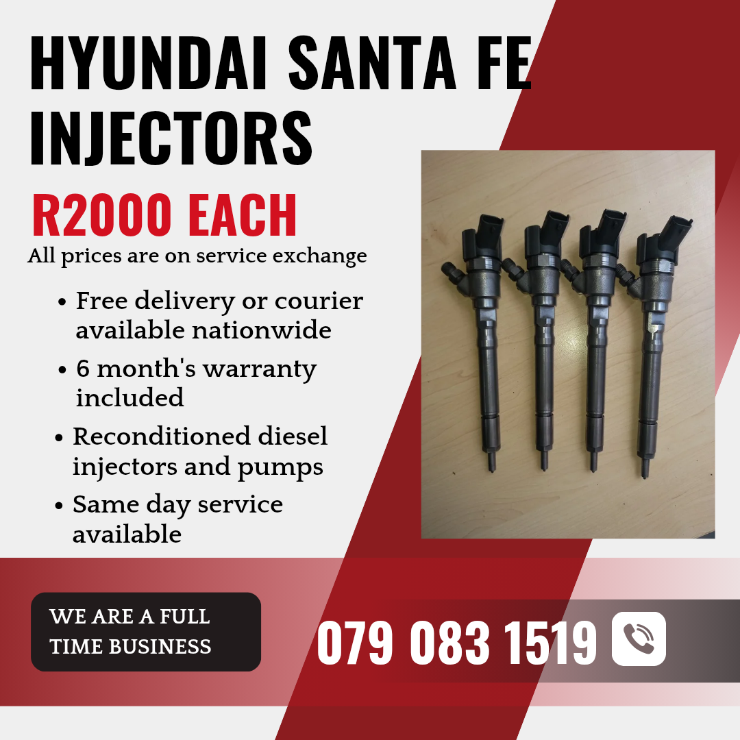 HYUNDAI SANTA FE INJECTORS FOR SALE WITH WARRANTY - Private Seller HYUNDAI SANTA FE INJECTORS FOR SALE WITH WARRANTY - Private Seller