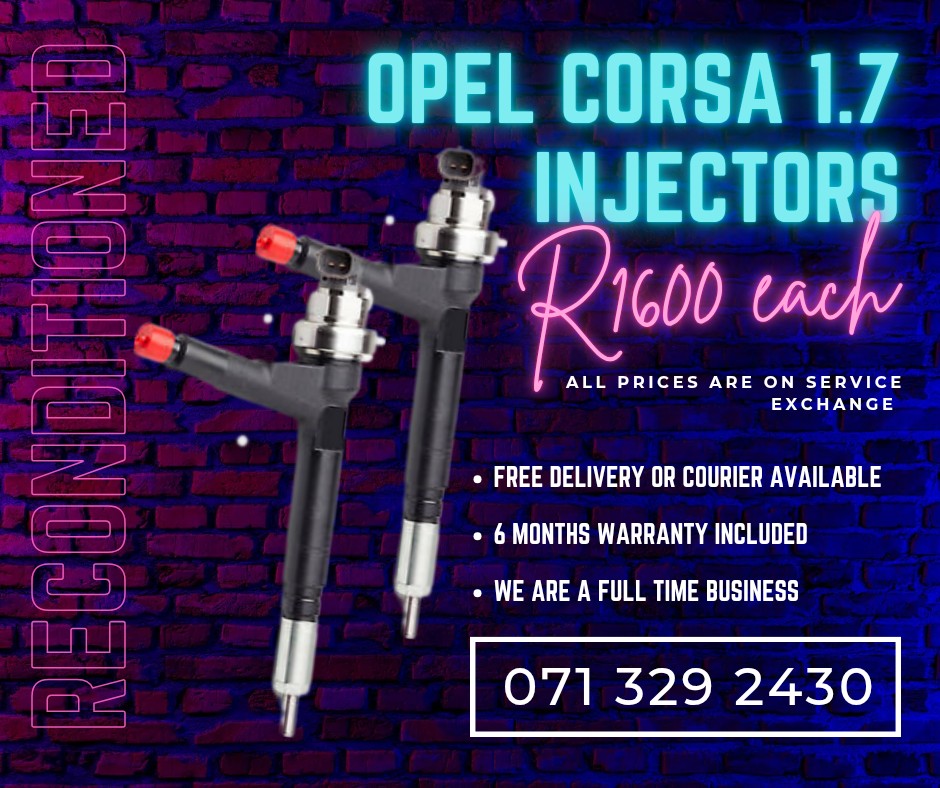 OPEL CORSA 1.7 INJECTORS FOR SALE WITH WARRANTY INCLUDED - Private Seller OPEL CORSA 1.7 INJECTORS FOR SALE WITH WARRANTY INCLUDED - Private Seller