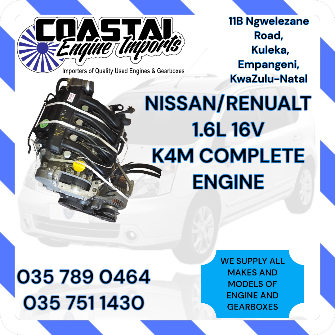 NISSAN/RENUALT 1.6L 16V K4M COMPLETE ENGINE - Private Seller