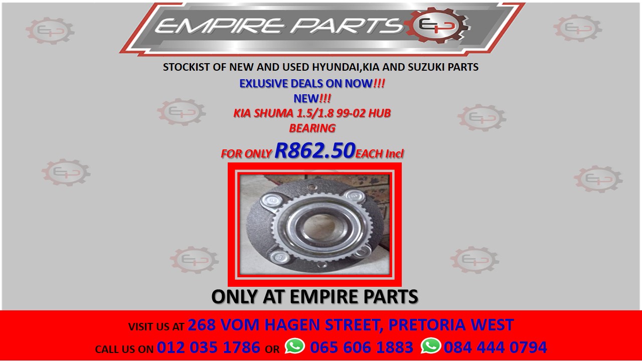 KIA SHUMA 1.5/1.8 99-02 HUB BEARING - Private Seller KIA SHUMA 1.5/1.8 99-02 HUB BEARING - Private Seller