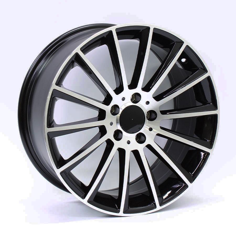 18″ QS 0236 S63 5/112 Black Machine Face Alloy Wheels