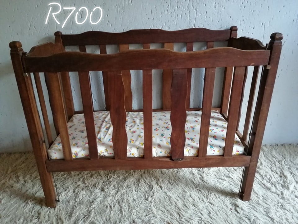 antique wooden crib