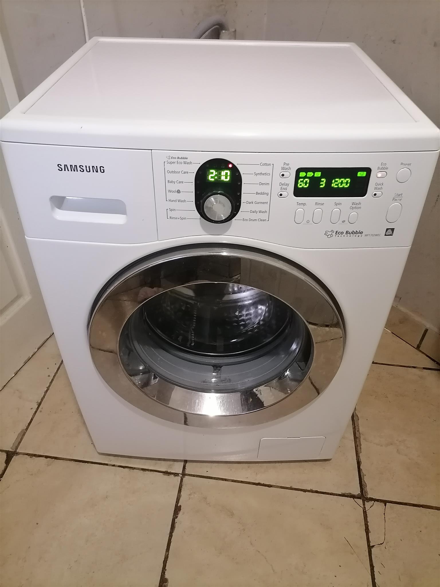 samsung eco bubble wf1702wec