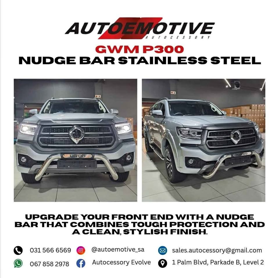 GWM P300 Nudge Bar - Stainless Steel - Private Seller GWM P300 Nudge Bar - Stainless Steel - Private Seller