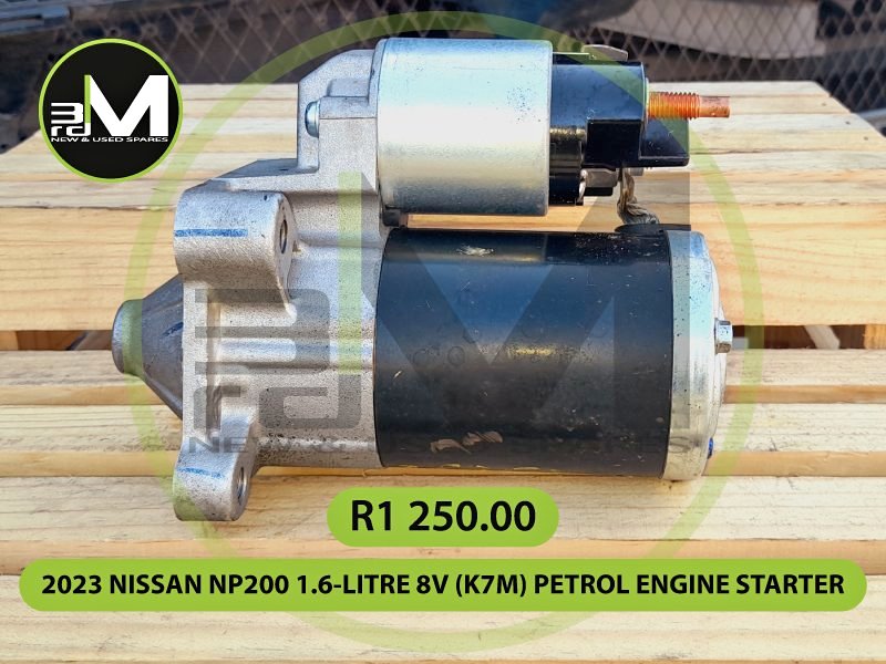 2023 NISSAN NP200 1.6-LITRE 8V (K7M) PETROL ENGINE STARTER