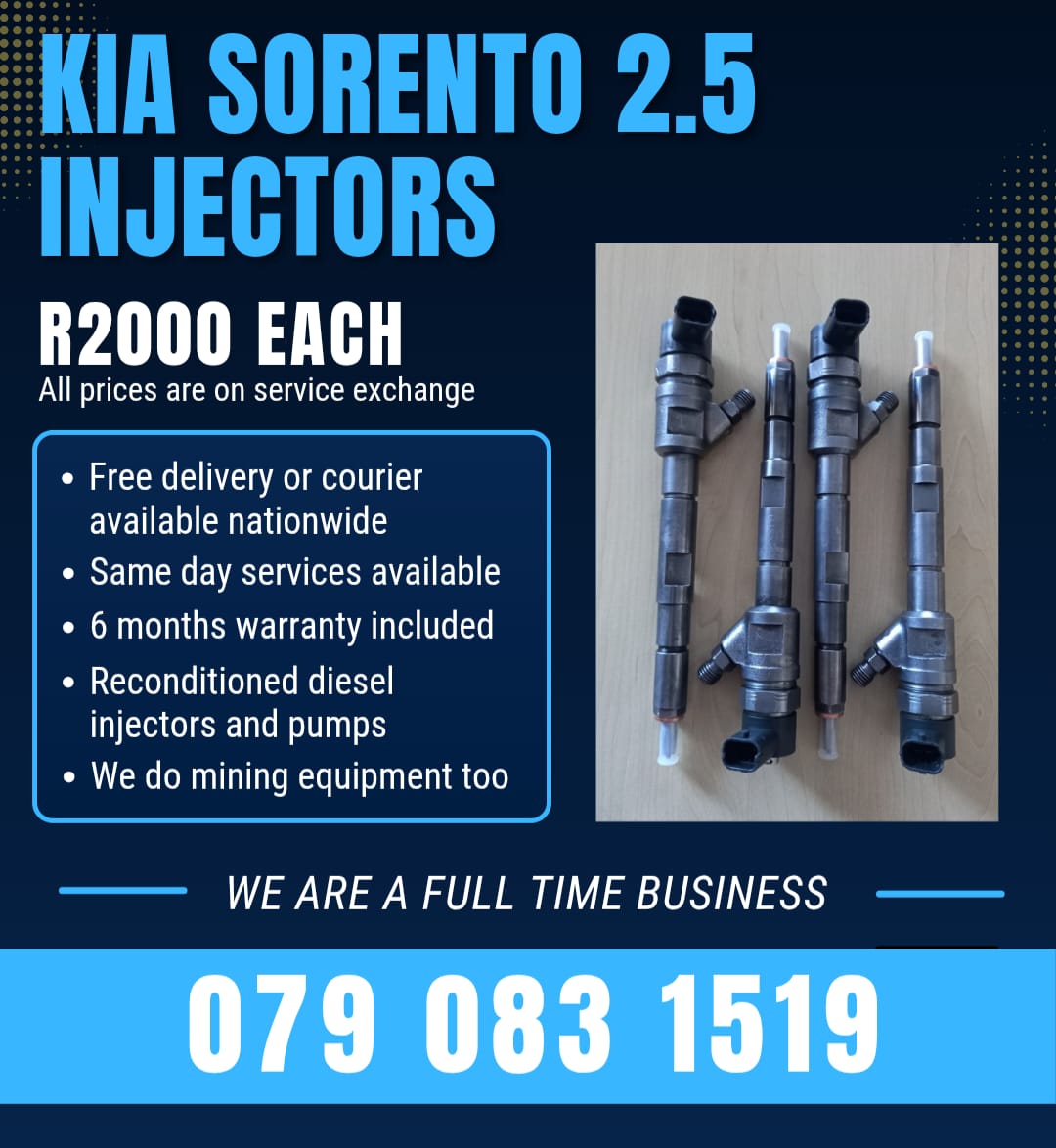 KIA SORENTO 2.5 INJECTORS FOR SALE WITH WARRANTY - Private Seller KIA SORENTO 2.5 INJECTORS FOR SALE WITH WARRANTY - Private Seller
