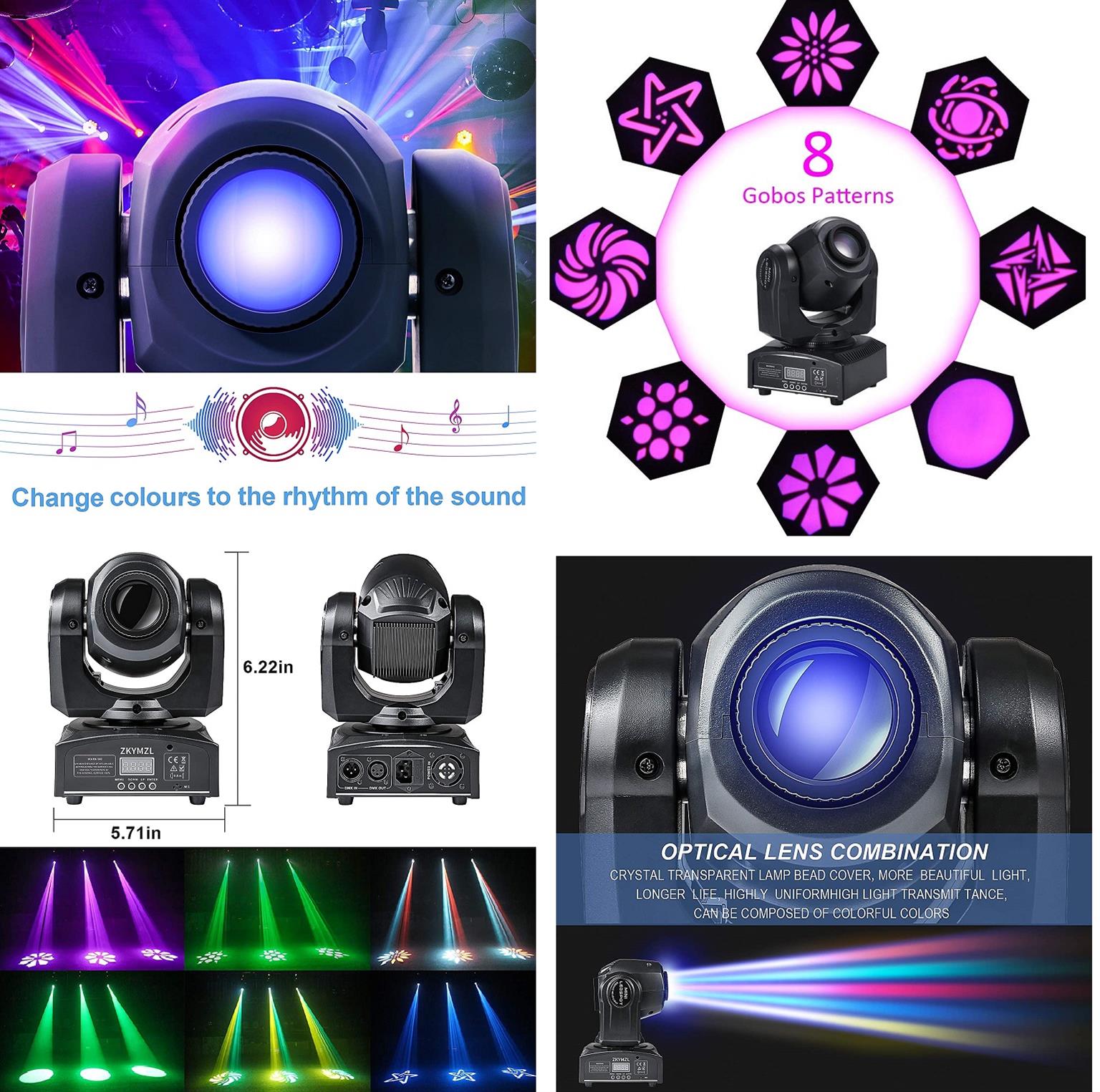 Professional Disco Moving Head GOBO Light DMX512 Stage DJ Party Light. Brand NEW