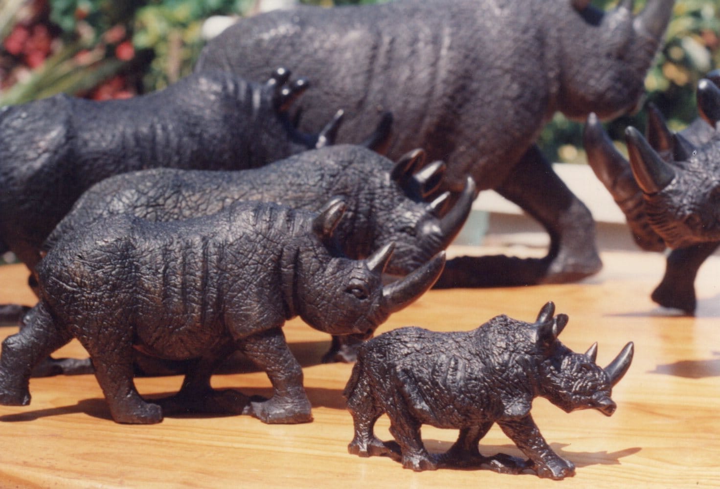 Soapstone african wildlife ornaments.