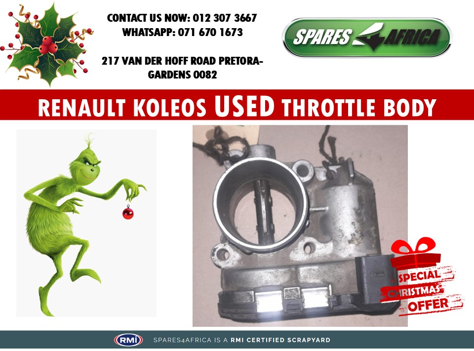 THROTTLE BODY USED RENAULT KOLEOS - Private Seller THROTTLE BODY USED RENAULT KOLEOS - Private Seller