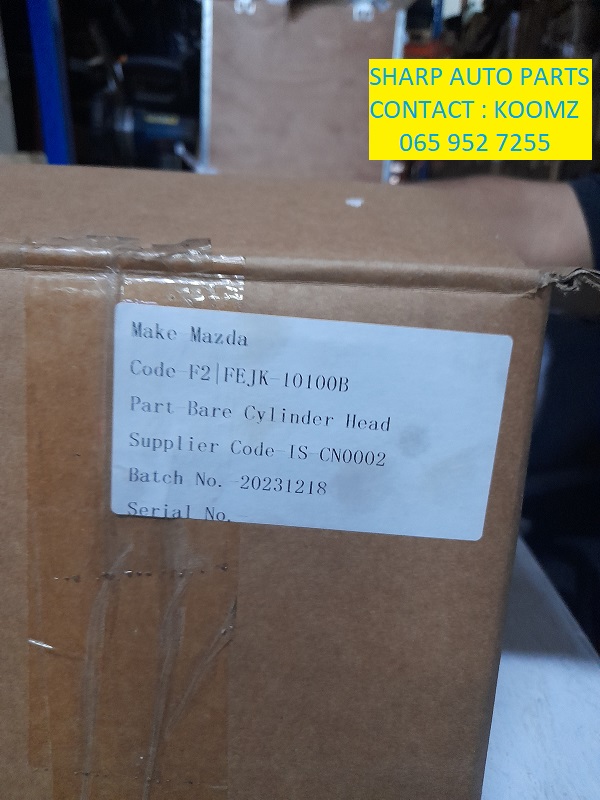 MAZDA-2.2L 12v Engine Code:F2 Brandnew Cylinder Head (BARE/ASSEMBLED)R1.00 - Private Seller MAZDA-2.2L 12v Engine Code:F2 Brandnew Cylinder Head (BARE/ASSEMBLED)R1.00 - Private Seller