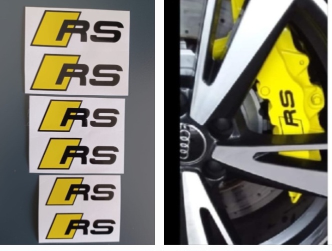 Audi RS brake caliper stickers decal sets - Private Seller Audi RS brake caliper stickers decal sets - Private Seller