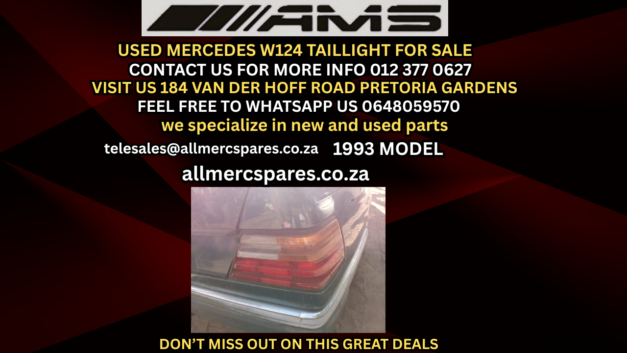 USED MERCEDES W124 TAIL LIGHT FOR SALE
