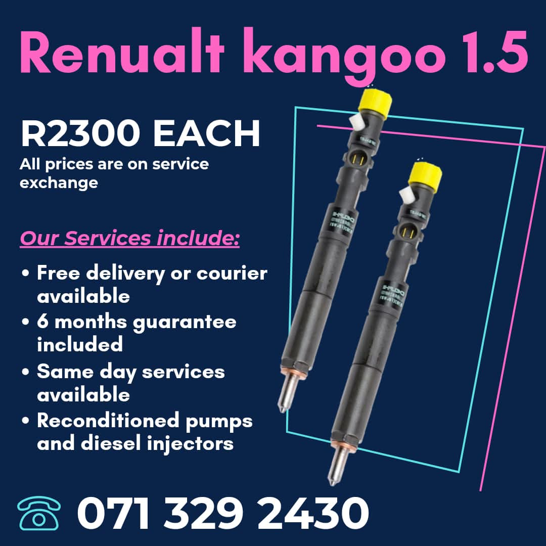 RENUALT KANGOO 1.5 DIESEL INJECTORS FOR SALE WITH WARRANTY - Private Seller RENUALT KANGOO 1.5 DIESEL INJECTORS FOR SALE WITH WARRANTY - Private Seller