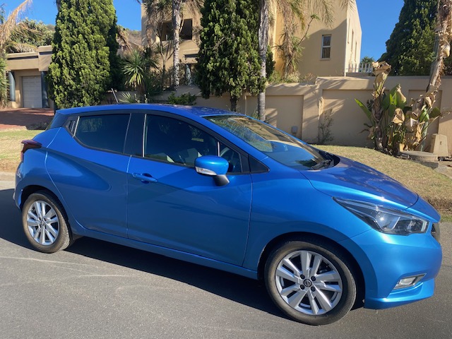 Blue Nissan Micra 900T Acenta