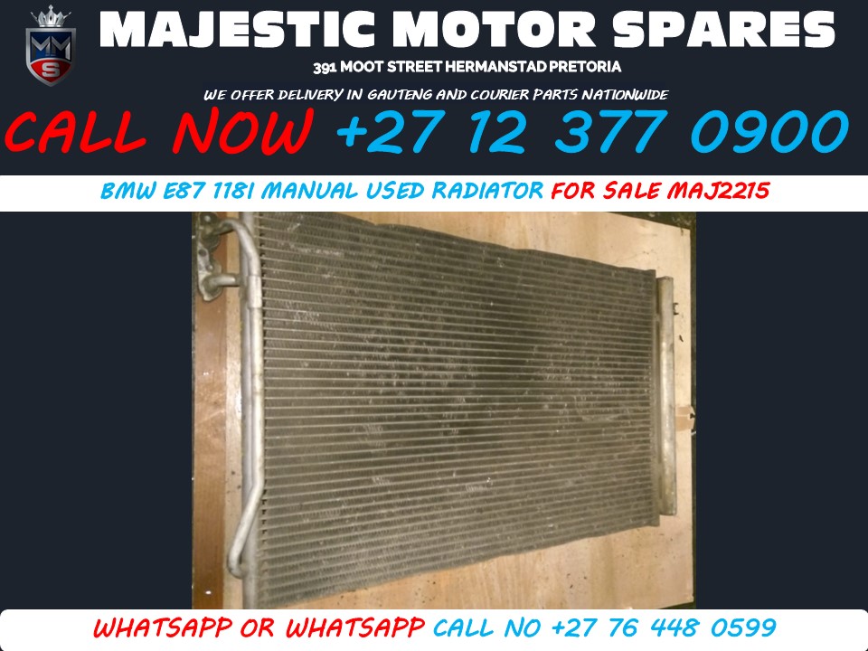 Bmw 118i E87 manual radiator for sale used - Private Seller Bmw 118i E87 manual radiator for sale used - Private Seller