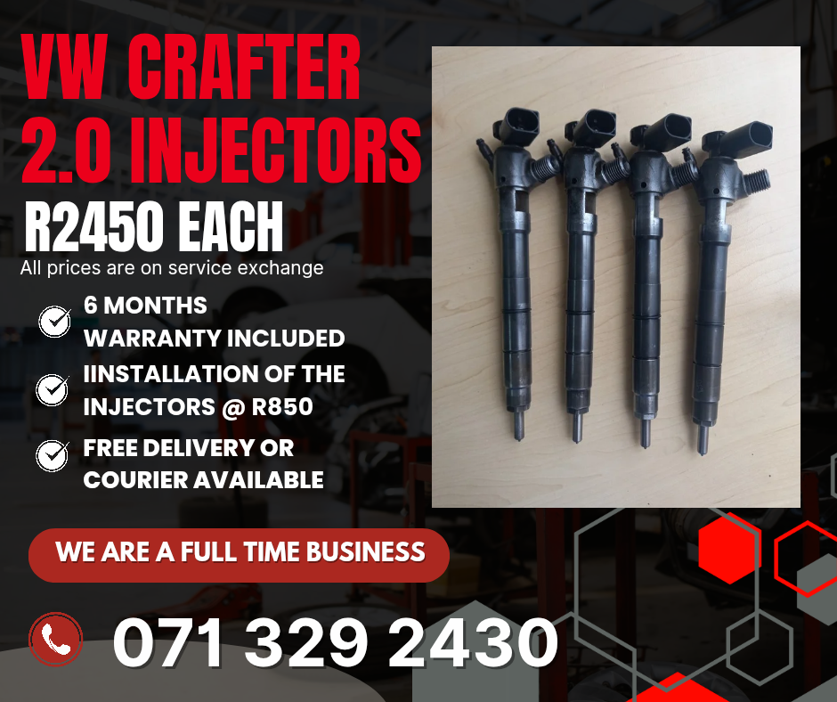 VW CRAFTER 2.0 INJECTORS FOR SALE WITH WARRANTY - Private Seller VW CRAFTER 2.0 INJECTORS FOR SALE WITH WARRANTY - Private Seller