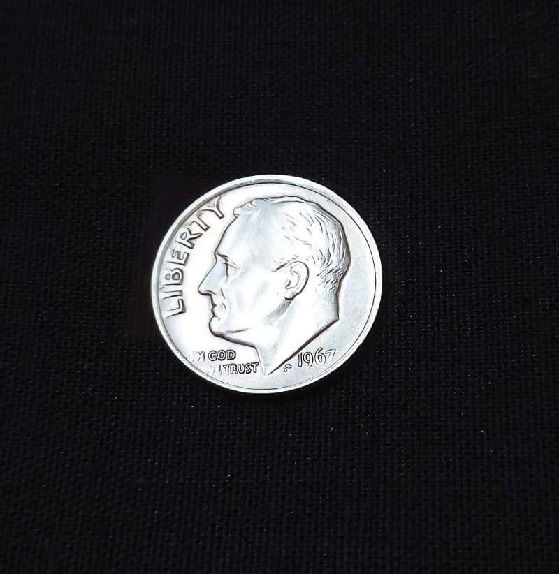 United States of America One Dime 1967 Coin United States of America One Dime 1967 Coin