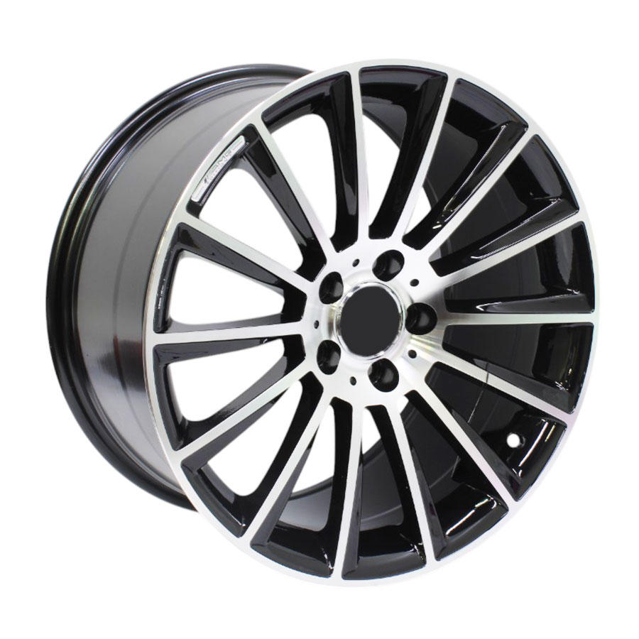 18″ GR5067 5/112 Black Machine Face Alloy Wheels