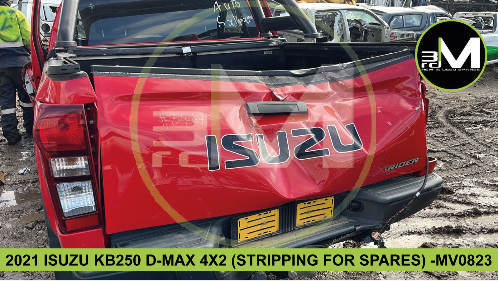 2021 ISUZU D-MAX 4X2 3.0 (STRIPPING FOR PARTS) - MV0823 - Private Seller 2021 ISUZU D-MAX 4X2 3.0 (STRIPPING FOR PARTS) - MV0823 - Private Seller
