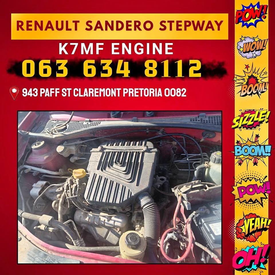 Renault Sandero Stepway K7Mf engine - Private Seller Renault Sandero Stepway K7Mf engine - Private Seller
